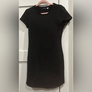 NWOT RDI Short Sleeve Bodycon T-Shirt Cotton Dress in Black - Size S